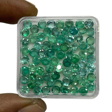 Load image into Gallery viewer, 10 Pcs Natural Colombian Emerald 3.9mm-4.1mm Round Loose Untreated Gemstones Lot - Jalvi & Co.