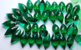 10 Pcs,Green Chrome Quartz Faceted Dew Drops Shape Briolettes, 18mm Size,