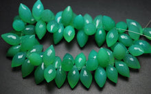 Load image into Gallery viewer, 10 Pcs,Super Finest,Super Rare Shape,Chrysoprase Chalcedony Faceted Dew Drops Briolettes 10-12mm Large Size - Jalvi & Co.