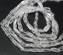 Load image into Gallery viewer, 10 Strands White Quartz Smooth Rectangle Gemstone Loose Spacer Beads 5mm 10mm 14" - Jalvi & Co.