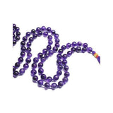 108 Beads Natural Amethyst AA Quality Prayer Mala Beads Necklace Strand 38