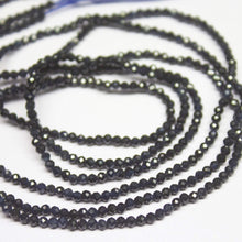 Load image into Gallery viewer, 13 inch, 2mm, Untreated Blue Sapphire Round Cut Shape Beads, Sapphire Bead - Jalvi & Co.