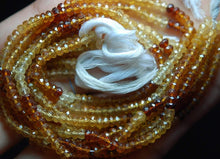 Load image into Gallery viewer, 13 Inches Strand Multi Hessonite Garnet Aaa Faceted Rondelles,Machine Cut Size 3.5- 4mm - Jalvi & Co.