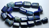 14 Inch Strand, Natural Lapis Lazuli Faceted Nuggets Shape, 12-18mm