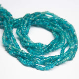 14 inches, 2.5-3mm, Natural Neon Blue Apatite Smooth Wheel Round Beads, Apatite Beads