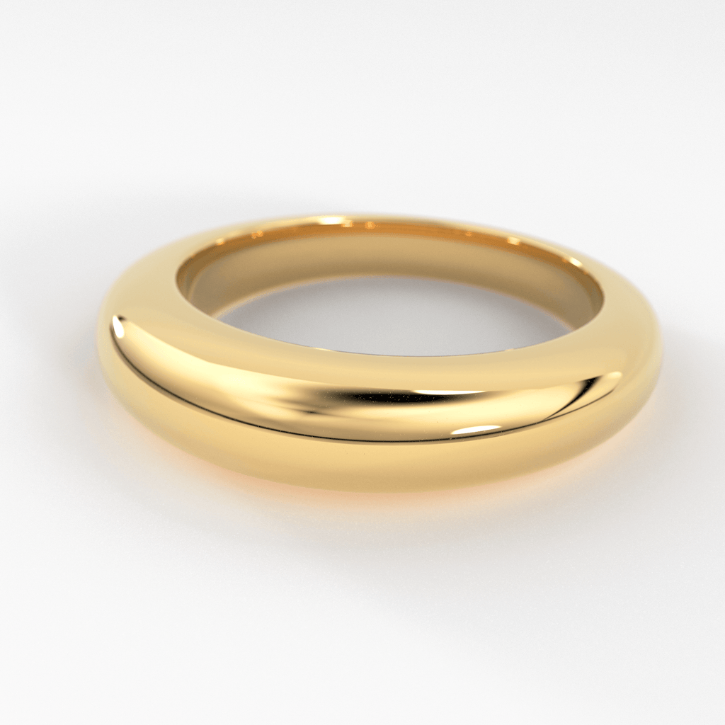 14k Gold Dome Ring / Dome Ring Gold / Statement Ring / Crescent Dome Ring / Chunky Ring / Minimal / Statement Ring / Classic Bold Ring - Jalvi & Co.