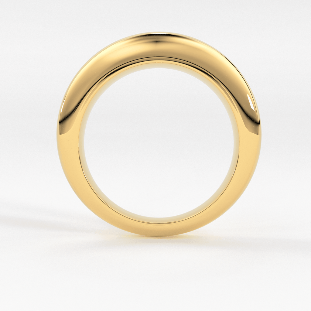 14k Gold Dome Ring / Dome Ring Gold / Statement Ring / Crescent Dome Ring / Chunky Ring / Minimal / Statement Ring / Classic Bold Ring - Jalvi & Co.