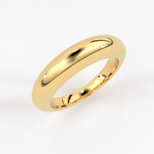 Load image into Gallery viewer, 14k Gold Dome Ring / Dome Ring Gold / Statement Ring / Crescent Dome Ring / Chunky Ring / Minimal / Statement Ring / Classic Bold Ring - Jalvi & Co.