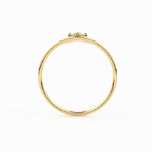 Load image into Gallery viewer, 14K Gold Eye Ring / Evil Eye Ring / Sapphire / Ruby Ring / June Birthstone / Emerald / Stacking Ring / Blue Diamond Band / Birthstone Ring - Jalvi & Co.