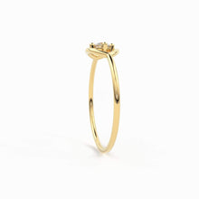 Load image into Gallery viewer, 14K Gold Eye Ring / Evil Eye Ring / Sapphire / Ruby Ring / June Birthstone / Emerald / Stacking Ring / Blue Diamond Band / Birthstone Ring - Jalvi & Co.