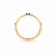Load image into Gallery viewer, 14K Gold Pyramid Eternity Ring / Gold Spike Ring / Pyramid Ring / Gold Stacking Ring / Simple Gold Ring / Minimal Jewelry / Spike Stud Ring - Jalvi & Co.