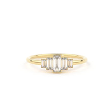 Load image into Gallery viewer, 14k Gold Step Cut Baguette Diamond / Alternative Engagement Ring / Christmas Gift - Jalvi & Co.
