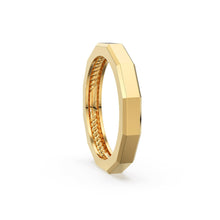 Load image into Gallery viewer, 14k Solid Gold Geometric Designer Ring - Stackable Ring - Rope Inlay Narrow Band - Minimal Jewelry - Jalvi & Co.