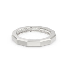 Load image into Gallery viewer, 14k Solid Gold Geometric Designer Ring - Stackable Ring - Rope Inlay Narrow Band - Minimal Jewelry - Jalvi & Co.