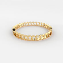 Load image into Gallery viewer, 14k Solid Gold Tiny Heart Ring / Stacking Ring / Infinity Heart Ring / Promise Ring For Her / Thin Band Ring / Love Heart Tiny Thin Band - Jalvi & Co.