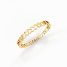 Load image into Gallery viewer, 14k Solid Gold Tiny Heart Ring / Stacking Ring / Infinity Heart Ring / Promise Ring For Her / Thin Band Ring / Love Heart Tiny Thin Band - Jalvi & Co.