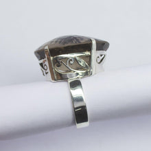 Load image into Gallery viewer, 16.60g, Handmade Natural Smoky Quartz Pear 925 Sterling Silver Ring - Jalvi &amp; Co.