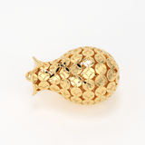 18k Solid Gold Handmade Flower Pot Vase Spacer Charm Bead Finding 11mm 13mm