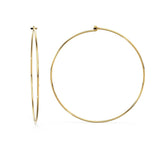 18k Solid Gold Hoop Earrings Findings Jewelry Making 40mm