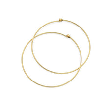 Load image into Gallery viewer, 18k Solid Gold Hoop Earrings Findings Jewelry Making 40mm - Jalvi & Co.