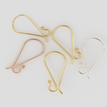 Load image into Gallery viewer, 18k Solid Yellow Gold Earwires With Daisy Ends 1 pair - Jalvi & Co.