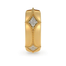 Load image into Gallery viewer, 18k Solid Yellow Gold Handmade Diamond Hoop Earrings, Hoop Earrings, Gold Earrings, Diamond Earrings - Jalvi &amp; Co.