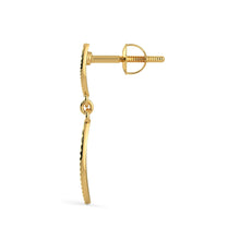 Load image into Gallery viewer, 18k Solid Yellow Gold Handmade Leaf Drop Earrings, Leaf Earrings, Gold Earrings - Jalvi & Co.