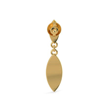 Load image into Gallery viewer, 18k Solid Yellow Gold Handmade Leaf Drop Earrings, Leaf Earrings, Gold Earrings - Jalvi & Co.