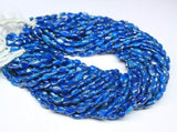 2 Strand Neon Blue Apatite Smooth Oval Loose Gemstone Beads Strand 6mm 10mm 13