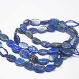 2 x 11 inch, 10-11mm, Blue Lapis Lazuli Smooth Oval Shape Beads, Lapis Lazuli Beads