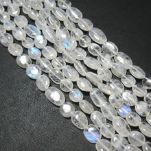 Load image into Gallery viewer, 3 strand Natural Rainbow Moonstone Smooth Oval Loose Gemstone Bead 11mm 14mm 14&quot; - Jalvi &amp; Co.