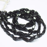 3 x 14 inch, 8mm 10.5mm, Black Onyx Faceted Rondelle Beads, Onyx Beads