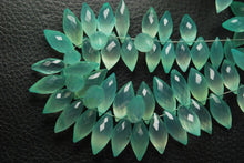 Load image into Gallery viewer, 35 Pcs Aqua Chalcedony Faceted Dew Drops Briolettes 10-12mm Large Size - Jalvi & Co.