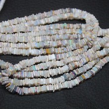 Load image into Gallery viewer, 4 Strands Natural Australian Opal Gemstone Smooth Heishi Cube Square Box Beads 4mm 16" - Jalvi & Co.