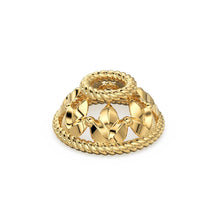 Load image into Gallery viewer, 5.50mm 18k Solid Yellow Gold Petite Bead Cap Finding PAIR - Jalvi &amp; Co.