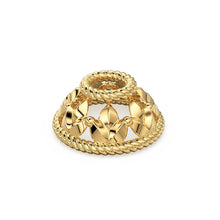 Load image into Gallery viewer, 5.50mm 18k Solid Yellow Gold Petite Bead Cap Finding PAIR - Jalvi & Co.