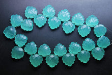Load image into Gallery viewer, 5 Matched Pairs Peru Aqua Blue Quartz Carving Faceted Heart Shape Briolette's, 12mm - Jalvi & Co.