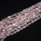 5 Strand Natural Pink Rose Quartz Gemstone Smooth Oval Beads Strand 8mm 13mm 13