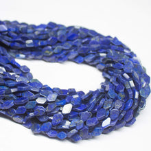 Load image into Gallery viewer, 5 x 13 inch, 7mm 9mm, Blue Lapis Lazuli Smooth Kite Shape Beads, Lapis Lazuli Beads - Jalvi &amp; Co.