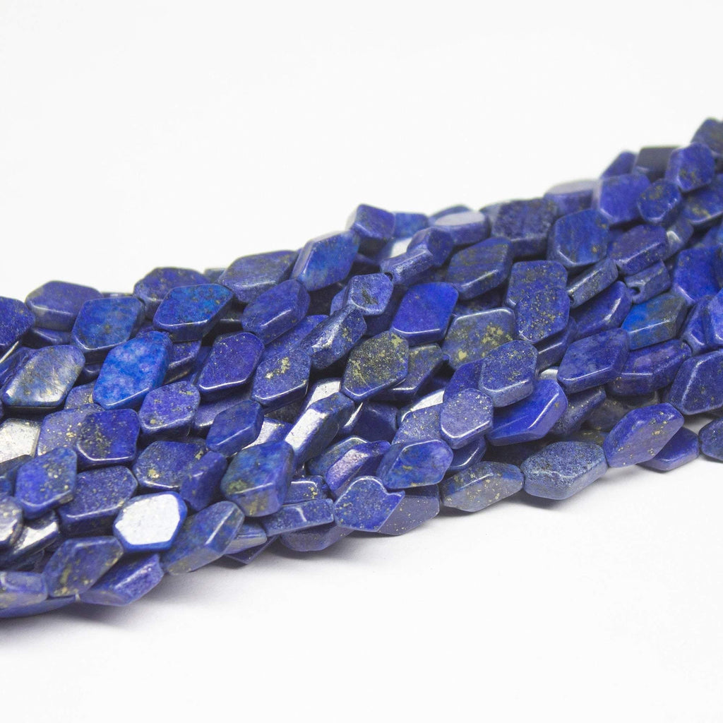5 x 13 inch, 7mm 9mm, Blue Lapis Lazuli Smooth Kite Shape Beads, Lapis Lazuli Beads - Jalvi & Co.