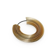 Load image into Gallery viewer, 5mm 14k 18k Solid Yellow Gold Handmade Thin Curved Disc Spacer Findings Beads 10 pieces - Jalvi & Co.