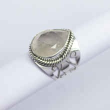 Load image into Gallery viewer, 9.10g, Handmade Natural Rose Quartz Ring 925 Sterling Silver Ring - Jalvi &amp; Co.