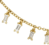 9 Baguette Charm Necklace