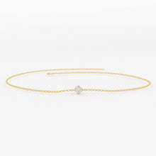 Load image into Gallery viewer, Diamond Bracelet / 14k Gold Prong Setting Diamond Bracelet for Women / Brilliant Cut Solitaire Diamond Bracelet 0.05Ct / Christmas Gift - Jalvi & Co.