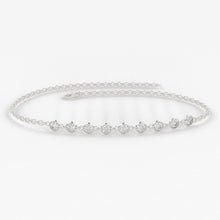 Load image into Gallery viewer, Diamond Bracelet / Bezel Set Diamond Bracelet / Genuine Diamond Bracelet / Tennis Bracelet / Gold Diamond Bracelet / Bezel Tennis Bracelet - Jalvi & Co.