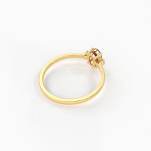 Load image into Gallery viewer, Amethyst Ring / Amethyst Engagement Ring in 14k Gold / Oval Cut Natural Amethyst Diamond Ring / February Birthstone / Promise Ring - Jalvi &amp; Co.