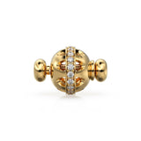 Ball Necklace Solid Gold Clasp / Gold Diamond Clasp / Round Connector / Diamond Connector/ Necklace Connector Clasp Lock / Bracelet Clasp