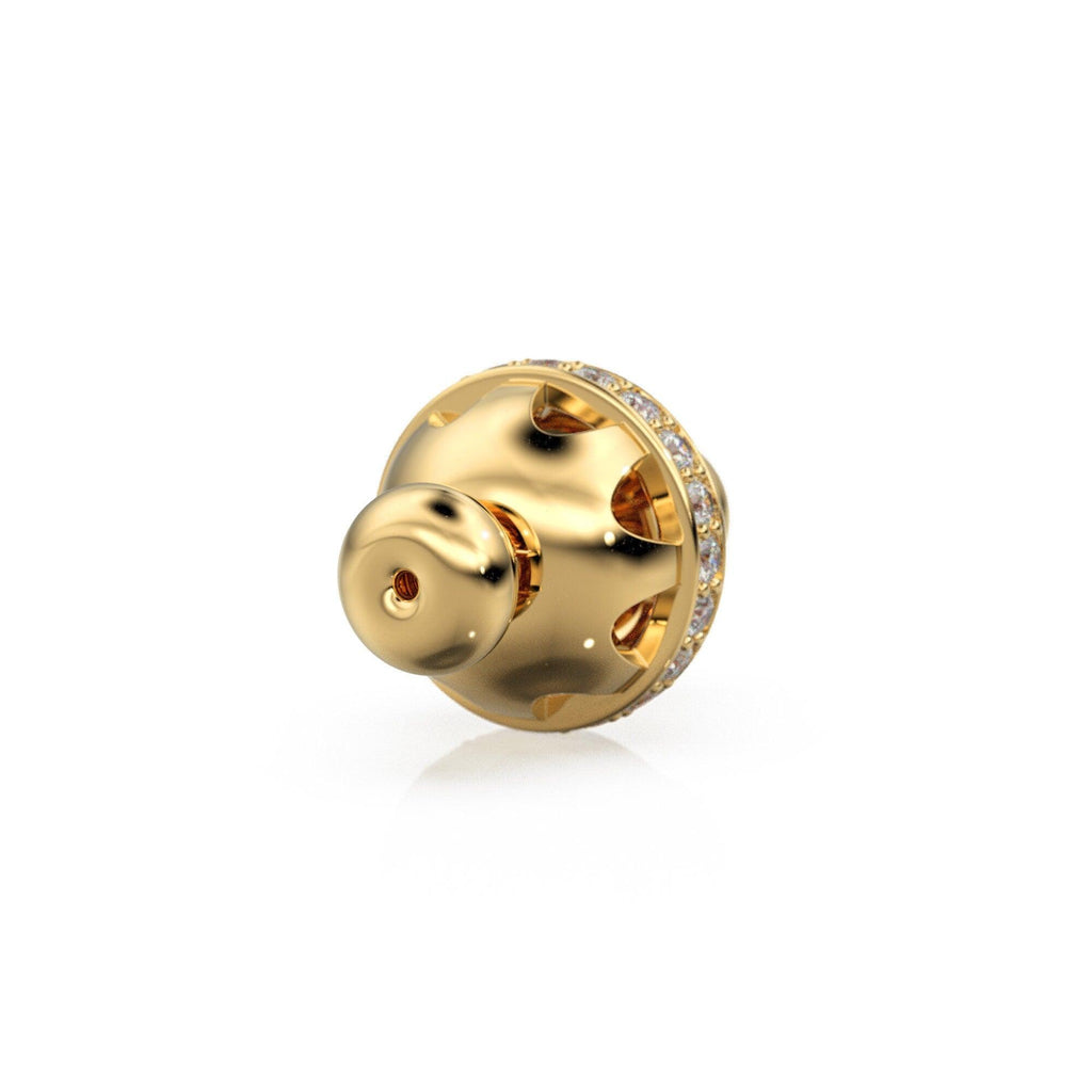 Ball Necklace Solid Gold Clasp / Gold Diamond Clasp / Round Connector / Diamond Connector/ Necklace Connector Clasp Lock / Bracelet Clasp - Jalvi & Co.