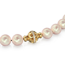 Load image into Gallery viewer, Ball Necklace Solid Gold Clasp / Gold Diamond Clasp / Round Connector / Diamond Connector/ Necklace Connector Clasp Lock / Bracelet Clasp - Jalvi & Co.