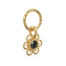 Load image into Gallery viewer, Black Diamond Charm, 18k Solid Gold Charm, Handmade Gold Charm, Designer Charm Pendant, Charms Necklace, Diamond Charm - Jalvi & Co.